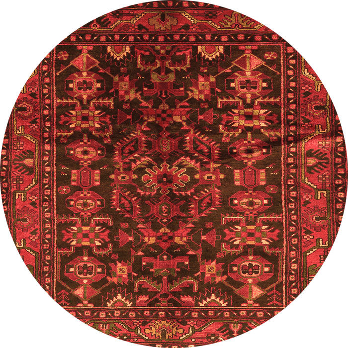 Machine Washable Persian Orange Traditional Area Rugs, wshtr598org