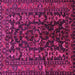 Square Persian Pink Traditional Rug, tr598pnk