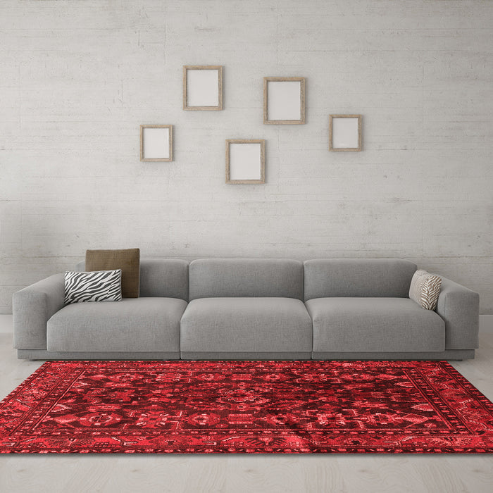 Traditional Red Washable Rugs