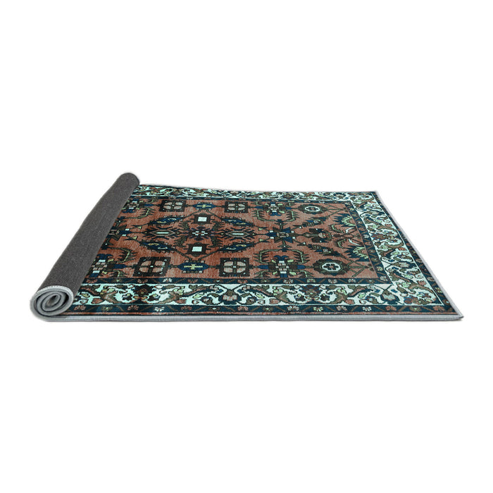 Sideview of Persian Light Blue Traditional Rug, tr599lblu