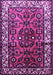 Machine Washable Persian Purple Traditional Area Rugs, wshtr599pur