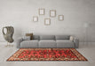 Machine Washable Persian Orange Traditional Area Rugs in a Living Room, wshtr599org