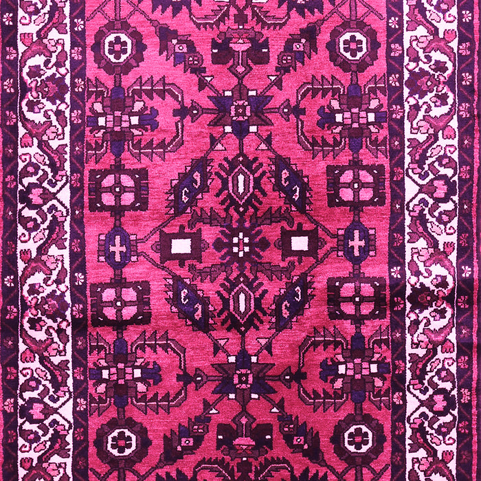 Machine Washable Persian Pink Traditional Rug, wshtr599pnk