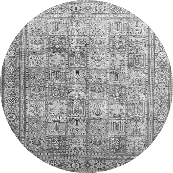 Square Persian Gray Traditional Rug, tr59gry