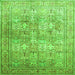 Serging Thickness of Persian Green Traditional Rug, tr59grn
