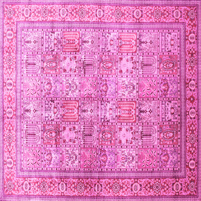 Square Persian Pink Traditional Rug, tr59pnk