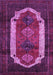 Machine Washable Persian Purple Traditional Area Rugs, wshtr5pur