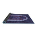 Sideview of Persian Blue Traditional Rug, tr5blu