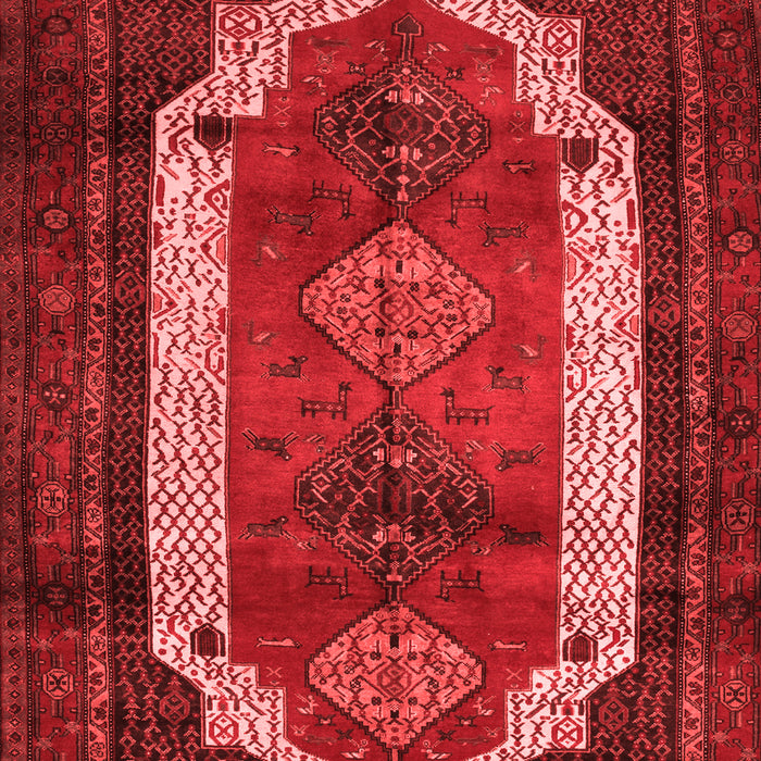 Machine Washable Persian Red Traditional Rug, wshtr5red