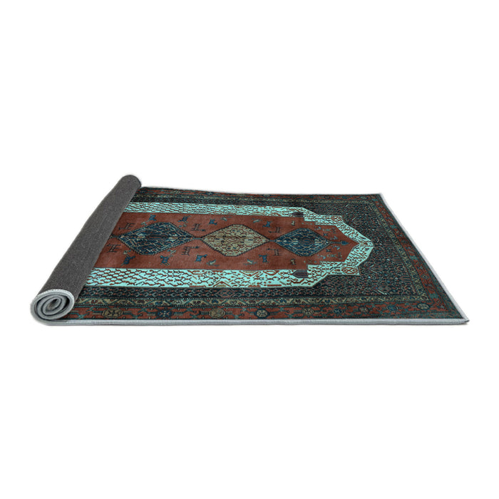 Sideview of Persian Light Blue Traditional Rug, tr5lblu