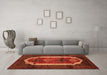 Machine Washable Persian Orange Traditional Area Rugs in a Living Room, wshtr5org