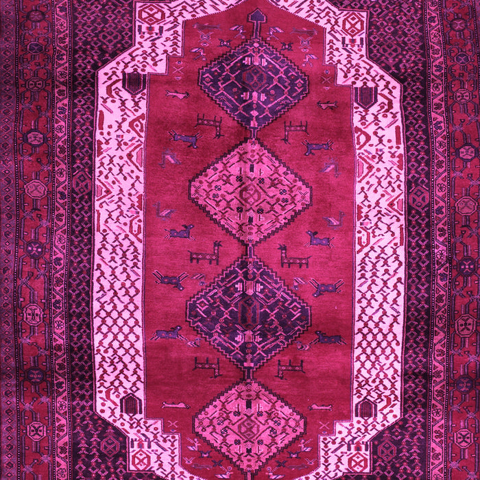 Machine Washable Persian Pink Traditional Rug, wshtr5pnk