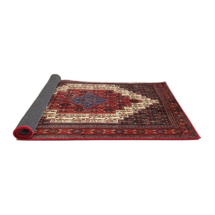 Sideview of Traditional Dark Almond Brown Persian Rug, tr6