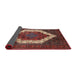 Sideview of Traditional Dark Almond Brown Persian Rug, tr6