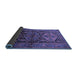 Sideview of Persian Blue Traditional Rug, tr600blu