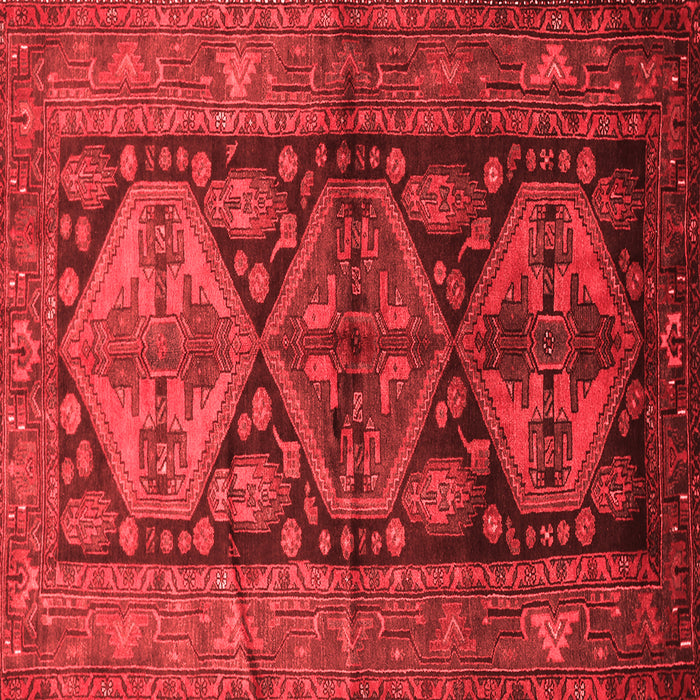 Machine Washable Persian Red Traditional Rug, wshtr600red