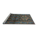 Sideview of Machine Washable Persian Light Blue Traditional Rug, wshtr600lblu