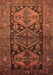 Machine Washable Persian Brown Traditional Rug, wshtr600brn