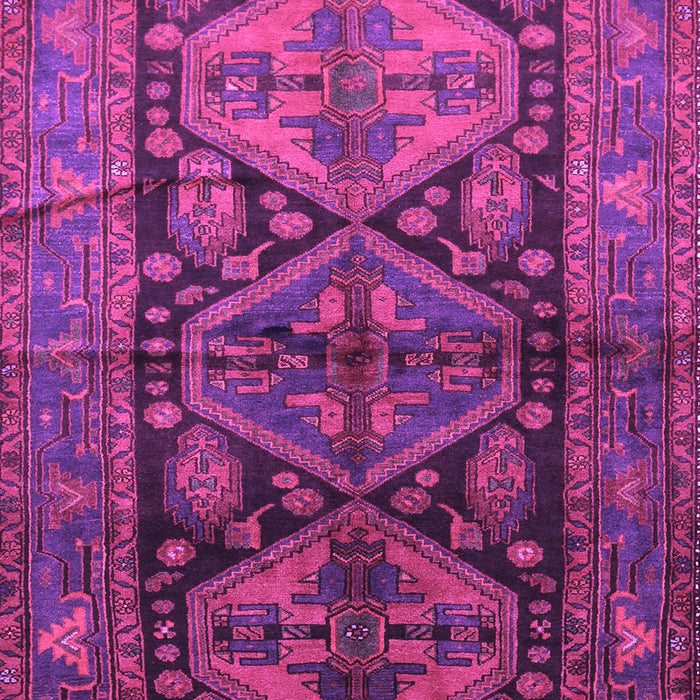 Machine Washable Persian Purple Traditional Area Rugs, wshtr600pur