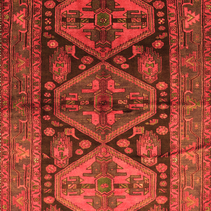 Serging Thickness of Machine Washable Persian Orange Traditional Area Rugs, wshtr600org