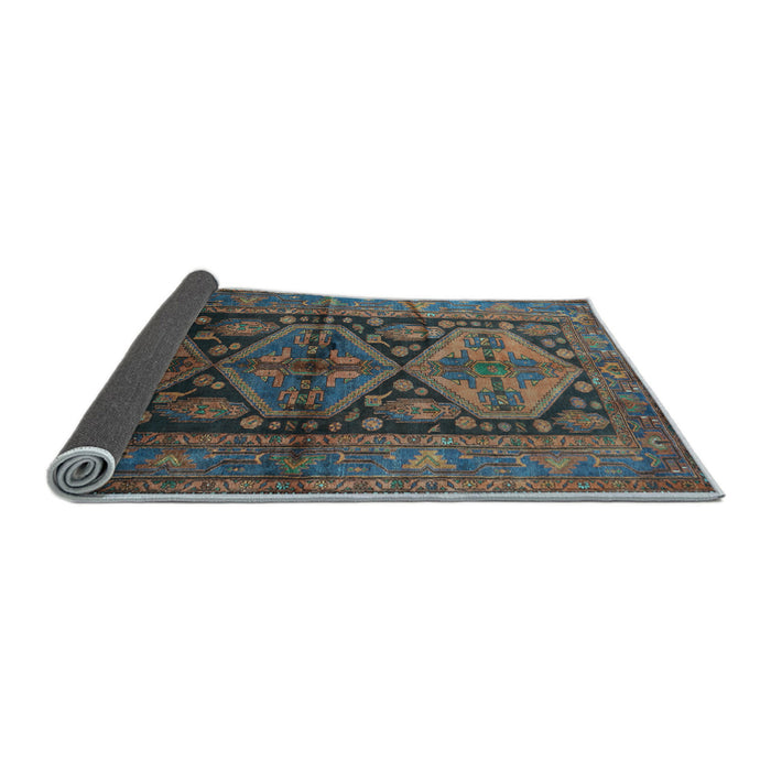 Sideview of Persian Light Blue Traditional Rug, tr600lblu
