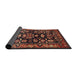 Sideview of Traditional Rust Pink Persian Rug, tr601