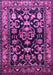 Machine Washable Persian Purple Traditional Area Rugs, wshtr601pur