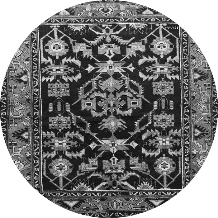 Square Persian Gray Traditional Rug, tr601gry