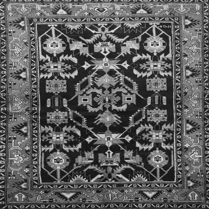 Serging Thickness of Persian Gray Traditional Rug, tr601gry