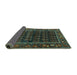 Sideview of Persian Turquoise Traditional Rug, tr602turq