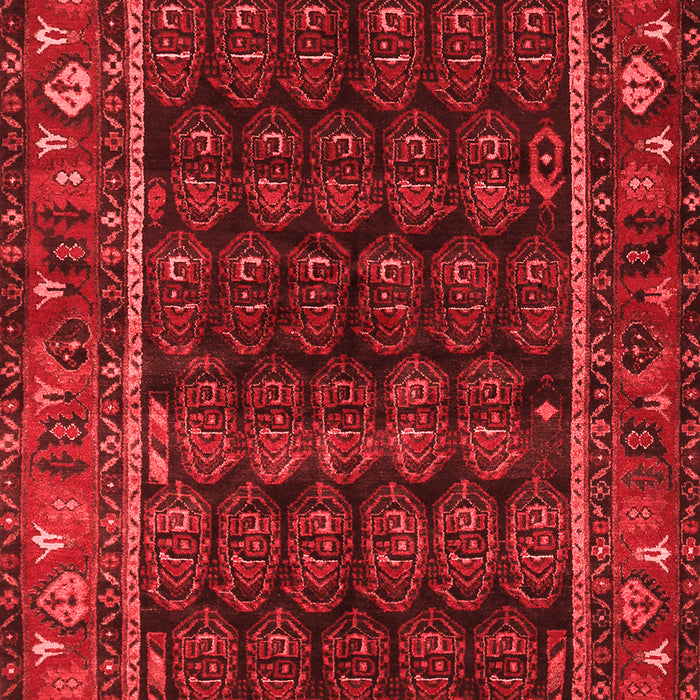 Machine Washable Persian Red Traditional Rug, wshtr602red