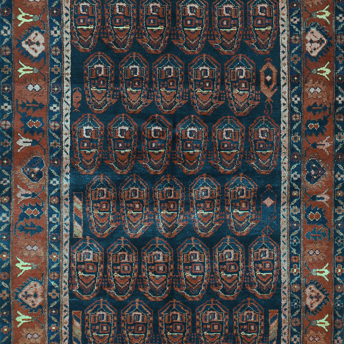 Machine Washable Persian Light Blue Traditional Rug, wshtr602lblu