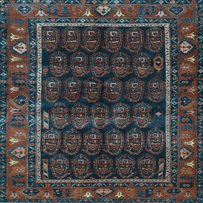 Square Persian Light Blue Traditional Rug, tr602lblu