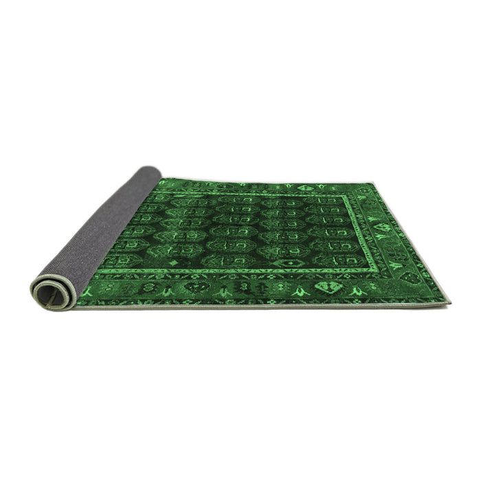 Sideview of Persian Emerald Green Traditional Rug, tr602emgrn
