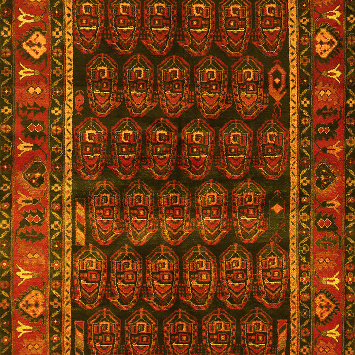 Machine Washable Persian Yellow Traditional Rug, wshtr602yw