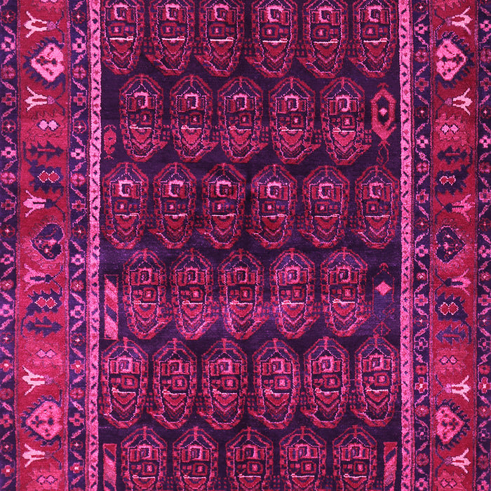 Machine Washable Persian Pink Traditional Rug, wshtr602pnk