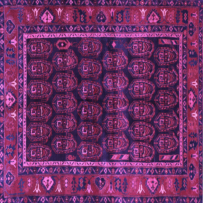Square Persian Purple Traditional Rug, tr602pur