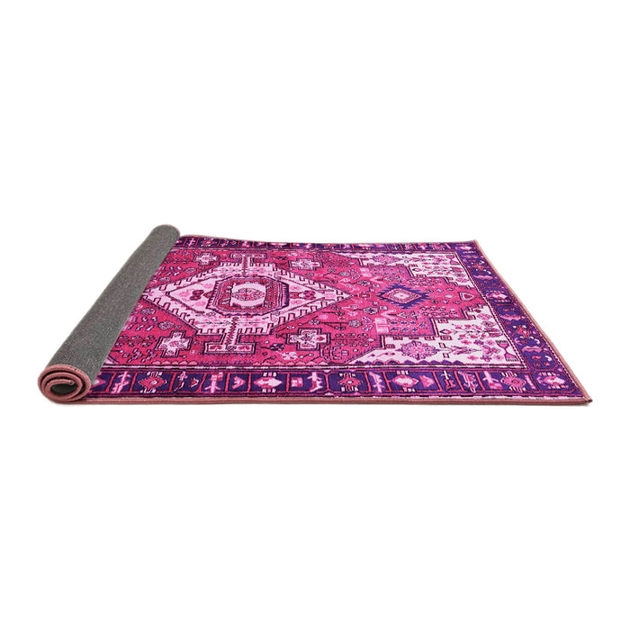 Sideview of Persian Pink Traditional Rug, tr603pnk