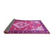 Sideview of Persian Pink Traditional Rug, tr603pnk