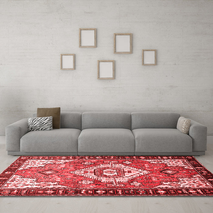Traditional Red Washable Rugs