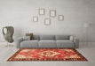 Machine Washable Persian Orange Traditional Area Rugs in a Living Room, wshtr603org