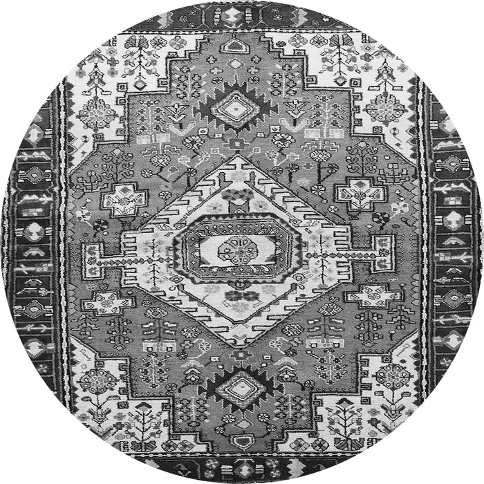 Square Persian Gray Traditional Rug, tr603gry