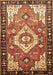 Machine Washable Persian Brown Traditional Rug, wshtr603brn