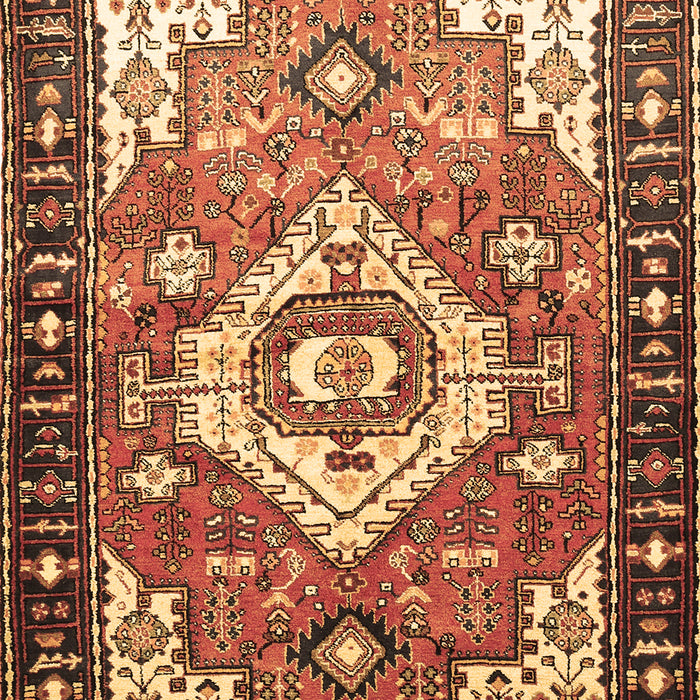 Machine Washable Persian Brown Traditional Rug, wshtr603brn
