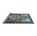 Sideview of Machine Washable Persian Light Blue Traditional Rug, wshtr603lblu