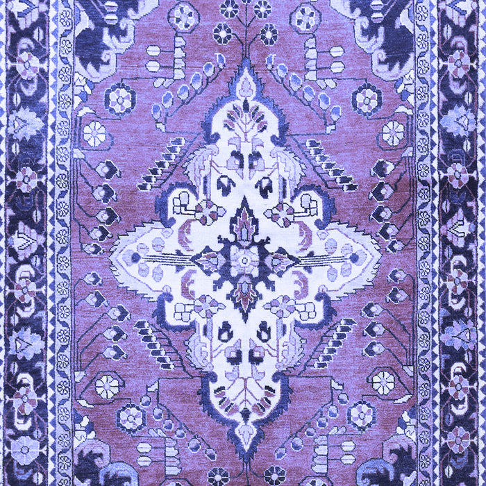 Medallion Blue Traditional Rug, tr604blu