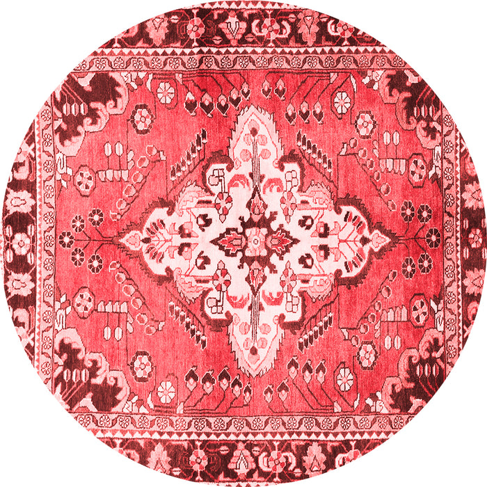 Medallion Red Traditional Rug, tr604red