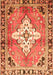 Medallion Orange Traditional Rug, tr604org