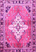 Medallion Pink Traditional Rug, tr604pnk