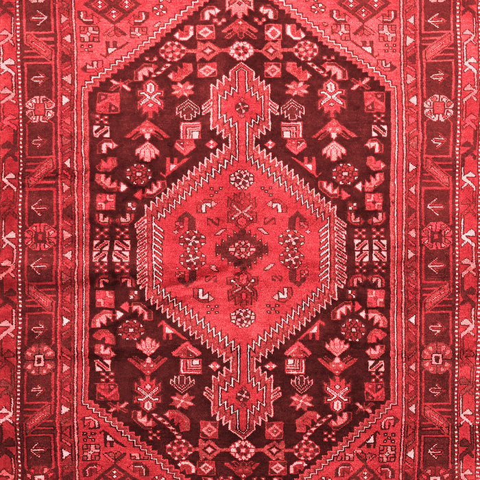 Machine Washable Persian Red Traditional Rug, wshtr605red